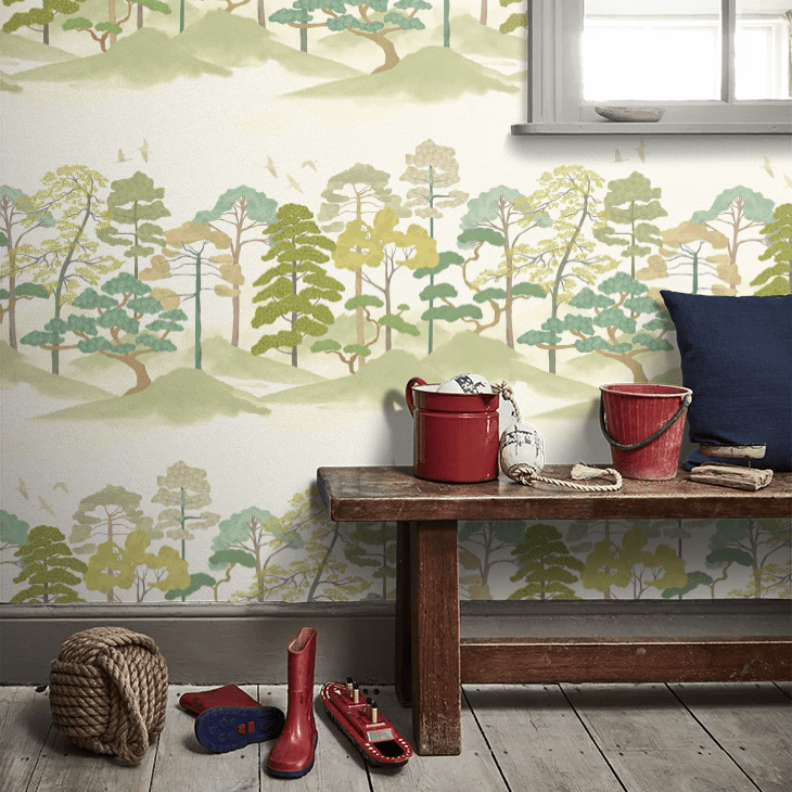 Kigi Wallpaper - Olivine - Ohpopsi - HAN50117W - Premier Wallcovering