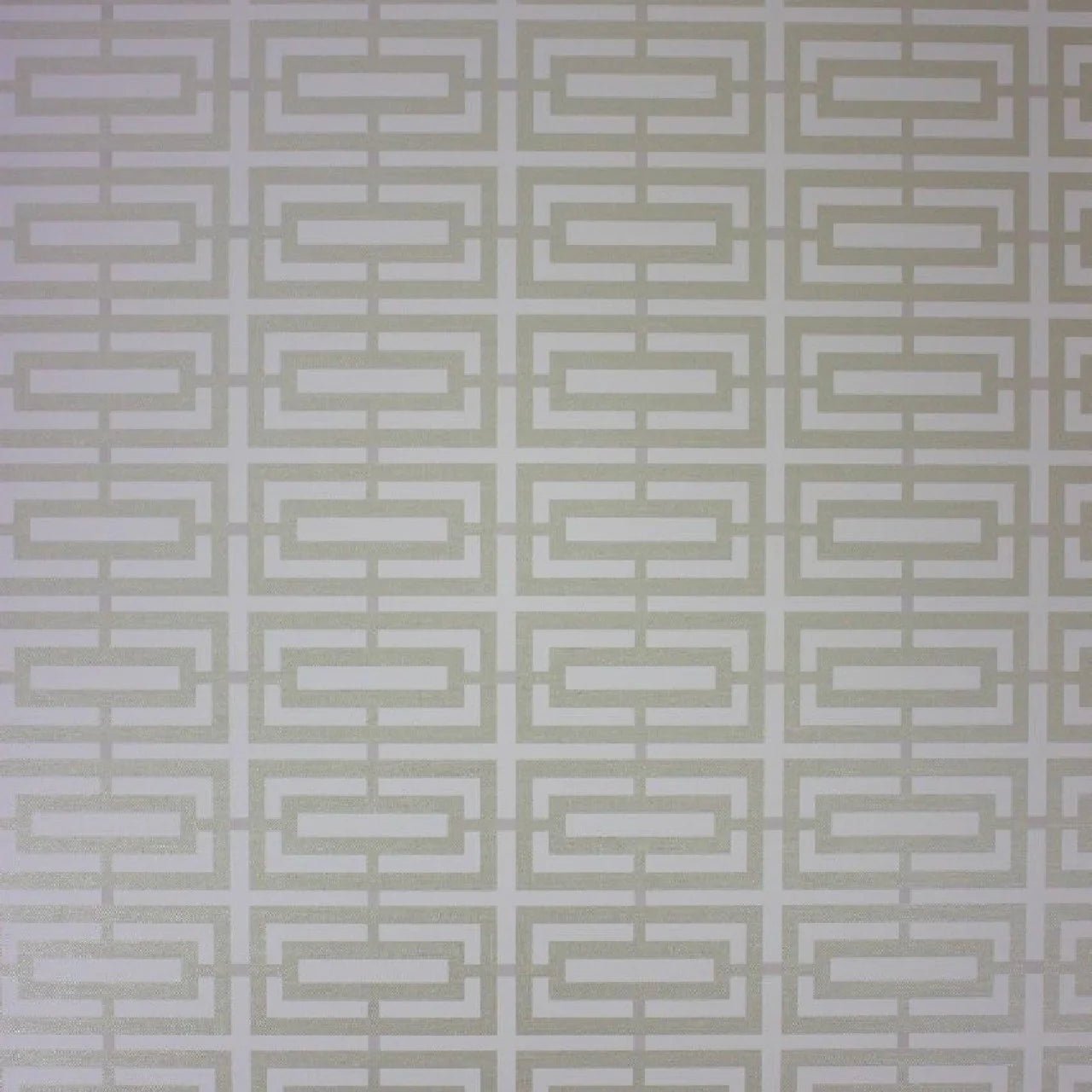 Kikko Trellis Vinyl Wallpaper - Linen/Pale Gilver - Osborne & Little - W6330-03 - Premier Wallcovering