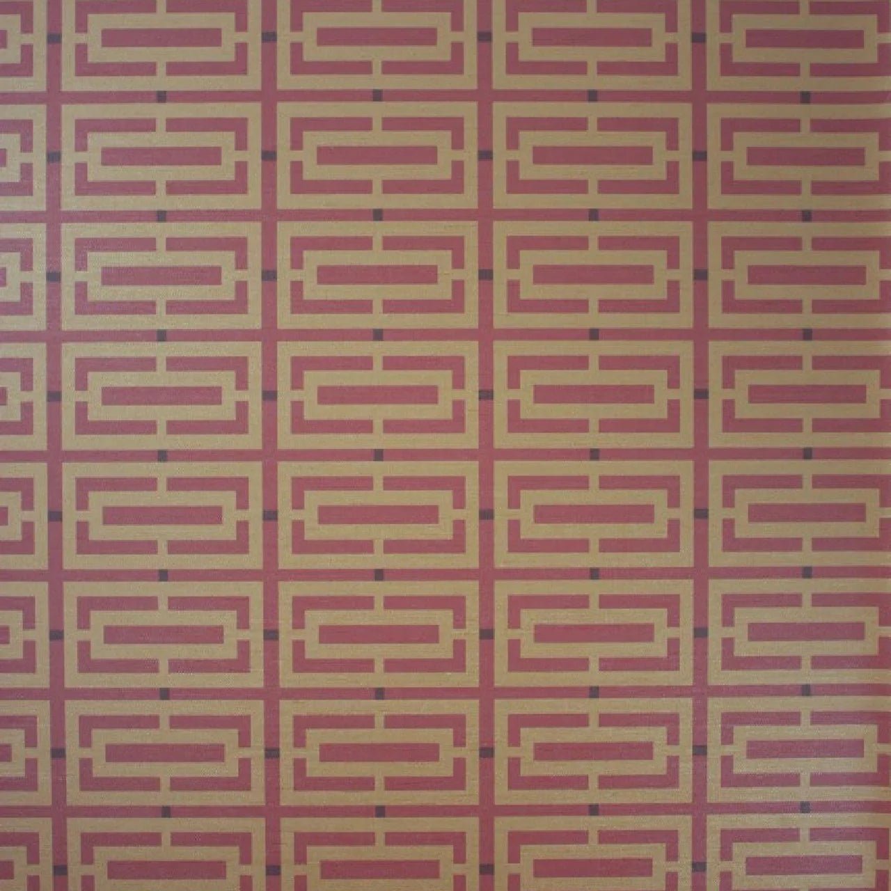 Kikko Trellis Vinyl Wallpaper - Cappuccino/Copper - Osborne & Little - W6330-06 - Premier Wallcovering