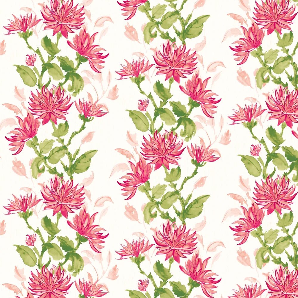 Kiku Wallpaper - Cerise - Ohpopsi - HAN50130W - Premier Wallcovering