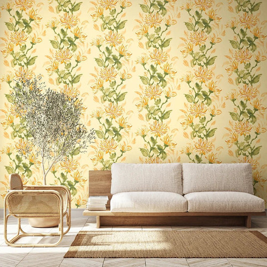 Kiku Wallpaper - Sunrise - Ohpopsi - HAN50126W - Premier Wallcovering