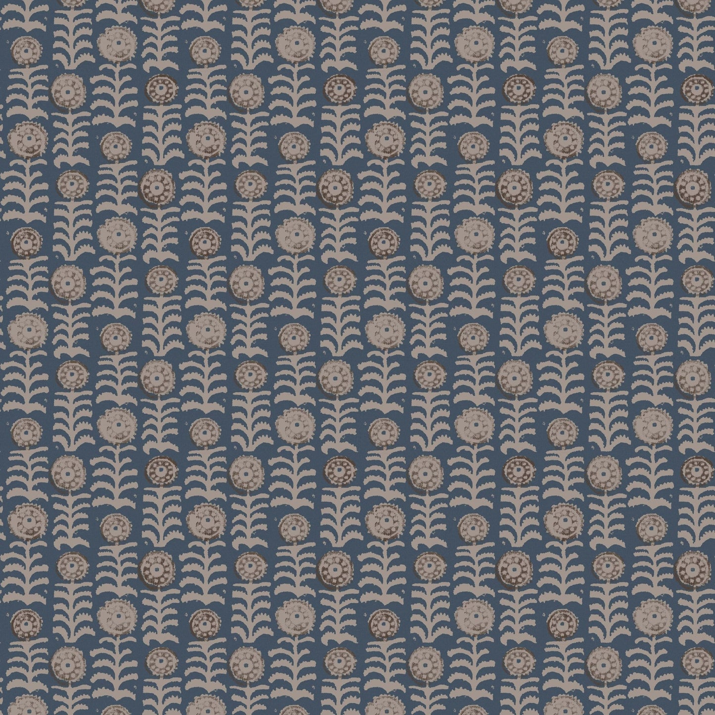 Killi Antique Wallpaper - Blue - Penny Morrison - KILLI-BLUE - Premier Wallcovering