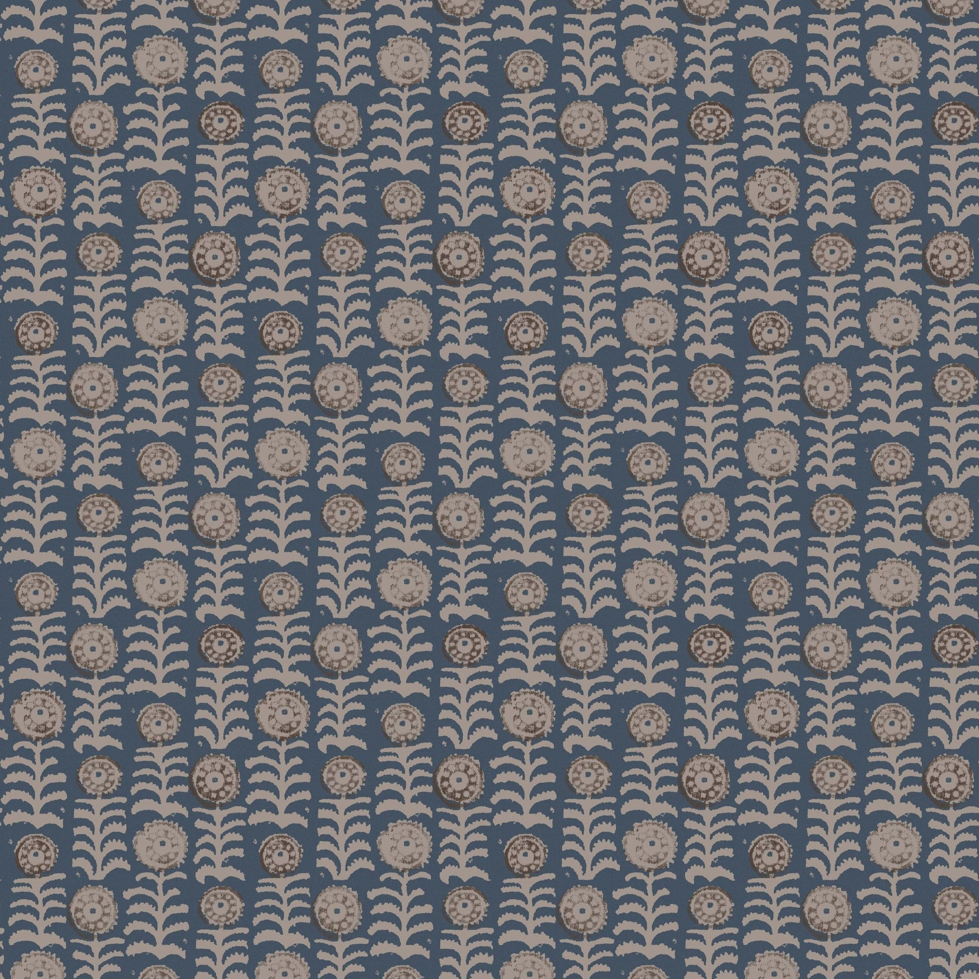 Killi Antique Wallpaper - Blue - Penny Morrison - KILLI-BLUE - Premier Wallcovering