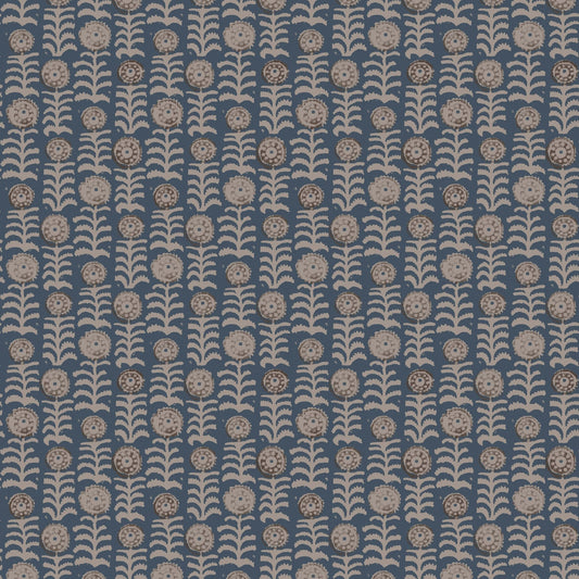Killi Antique Wallpaper - Blue - Penny Morrison - KILLI-BLUE - Premier Wallcovering