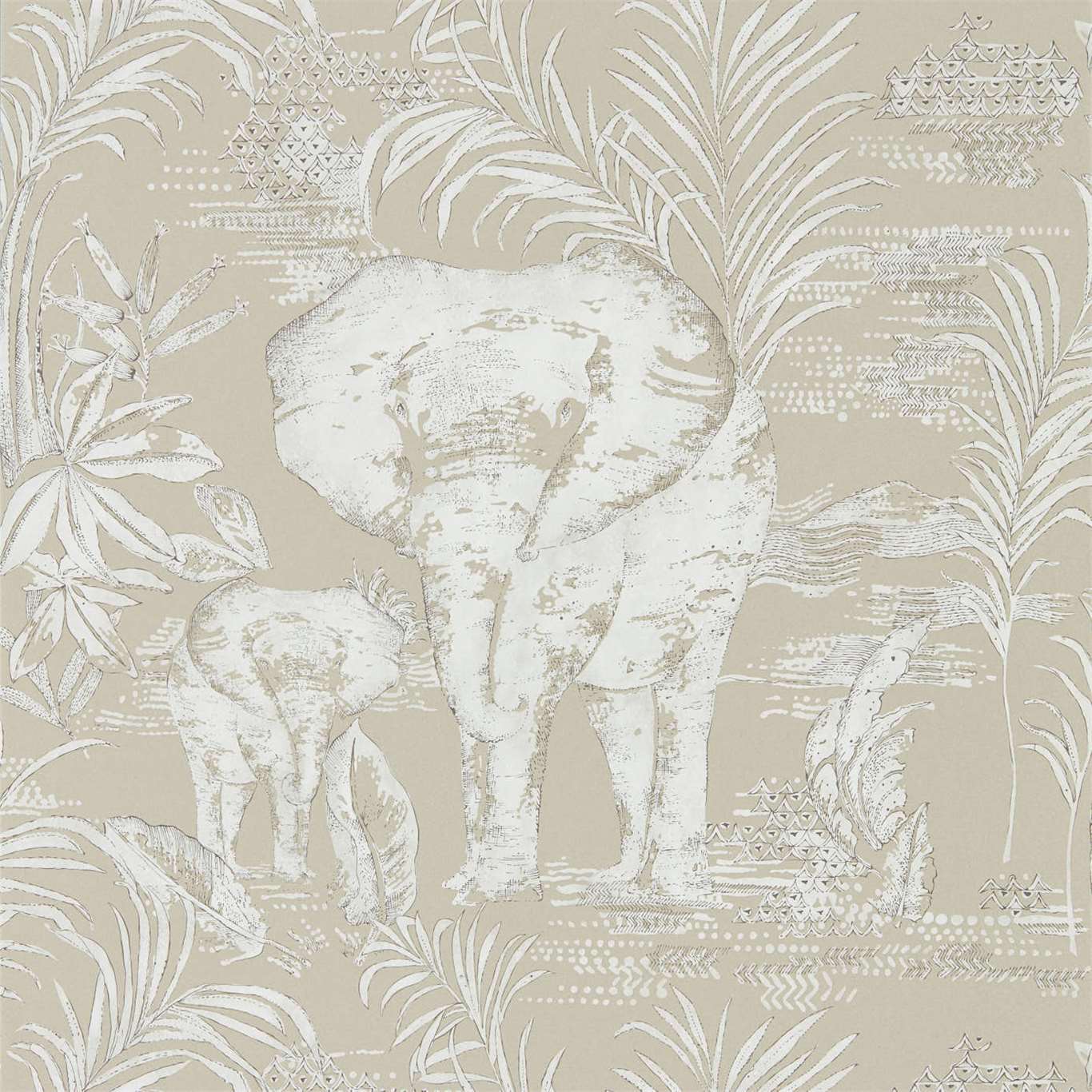 Kinabalu Wallpaper - Linen - HZAP111776 - Harlequin - Premier Wallcovering