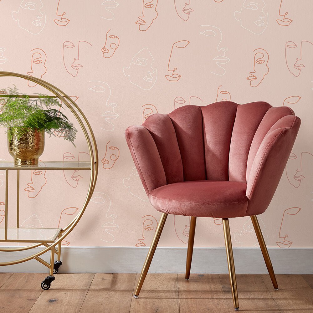 Kindred Wallpaper - Blush Pink - Furn - KINDRED/WP1/BPN - Premier Wallcovering