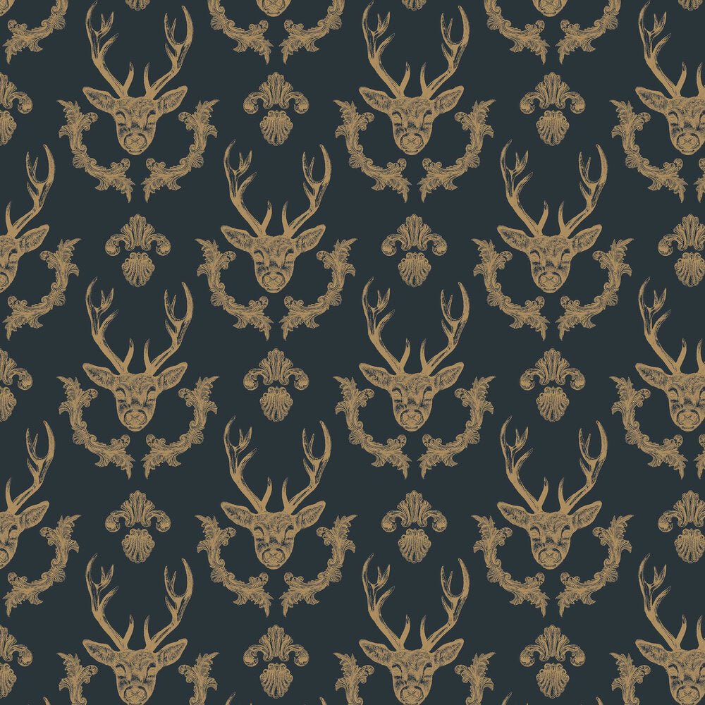 King of the Wood Wallpaper - Blue - The Graduate Collection - LG1KINGBLU - Premier Wallcovering