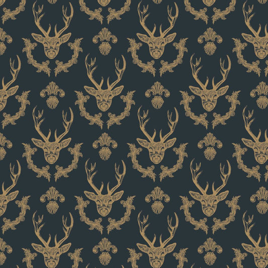 King of the Wood Wallpaper - Blue - The Graduate Collection - LG1KINGBLU - Premier Wallcovering