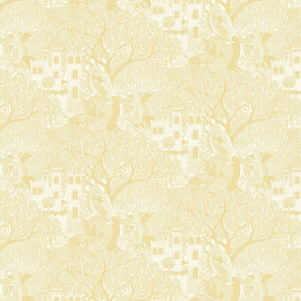 Kingdom of the Willow Wallpaper - Yellow - Boråstapeter - 8145 - Premier Wallcovering