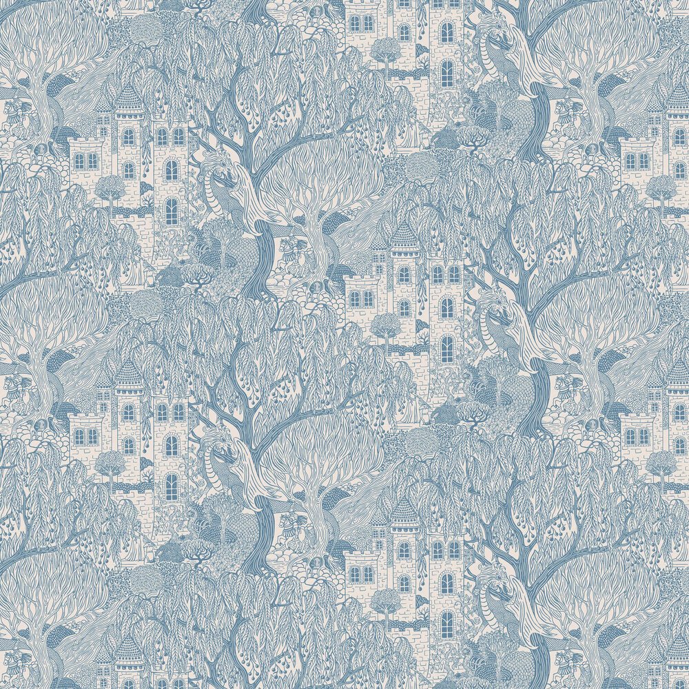 Kingdom of the Willow Wallpaper - Blue - Boråstapeter - 8147 - Premier Wallcovering