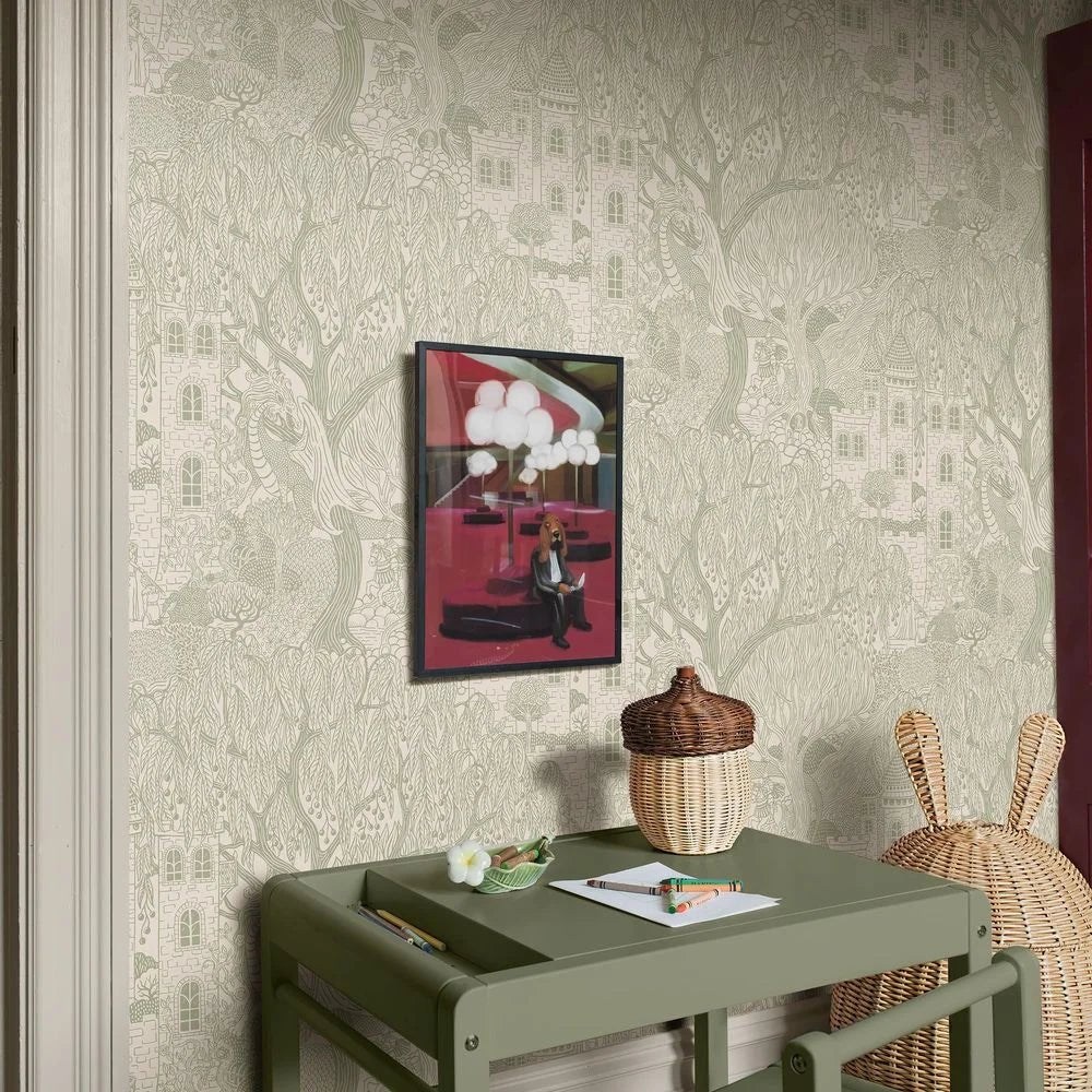 Kingdom of the Willow Wallpaper - Green - Boråstapeter - 8144 - Premier Wallcovering