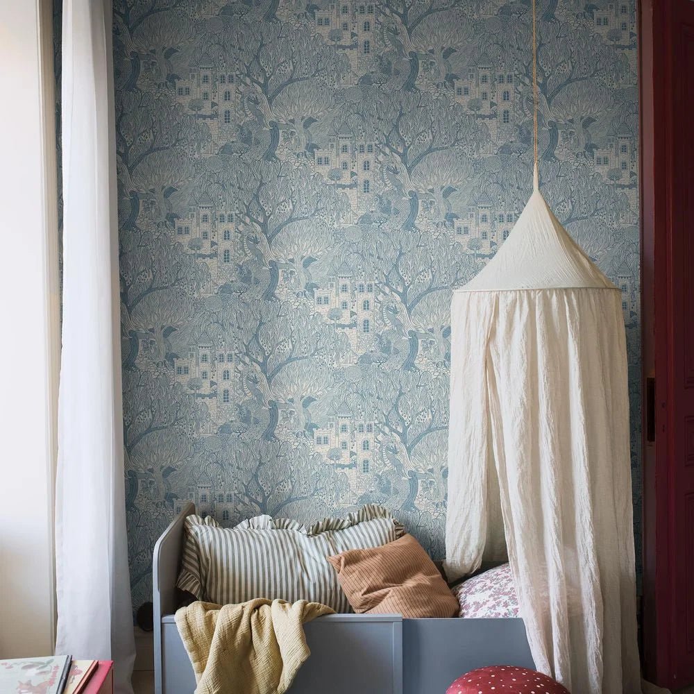 Kingdom of the Willow Wallpaper - Blue - Boråstapeter - 8147 - Premier Wallcovering