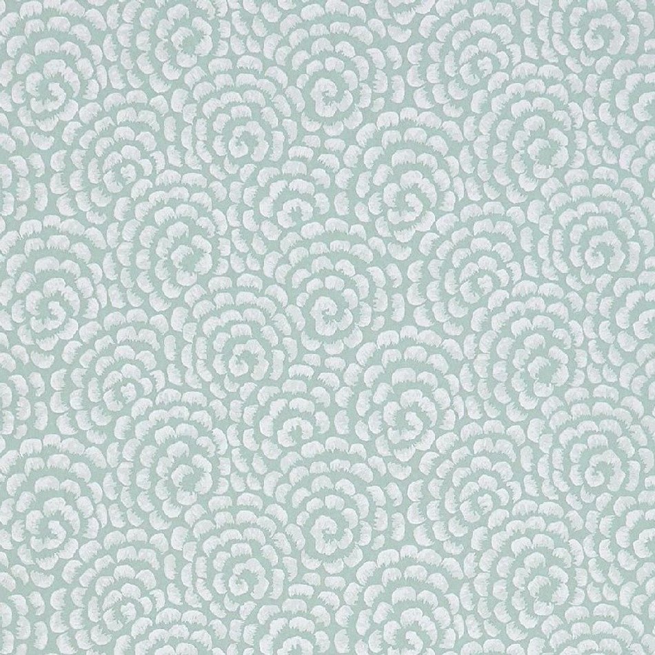 Kingsley Wallpaper - Duck Egg /Ivory - Nina Campbell - NCW4395-06 - Premier Wallcovering