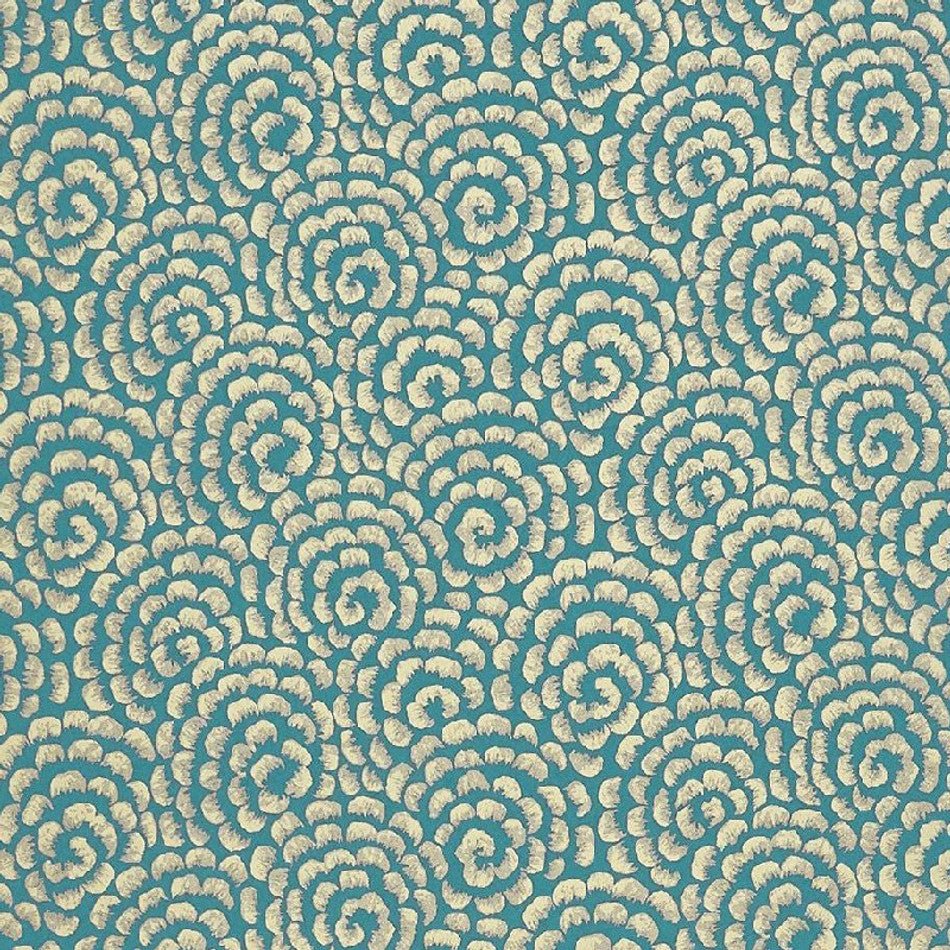 Kingsley Wallpaper - Peacock/ Gold - Nina Campbell - NCW4395-01 - Premier Wallcovering