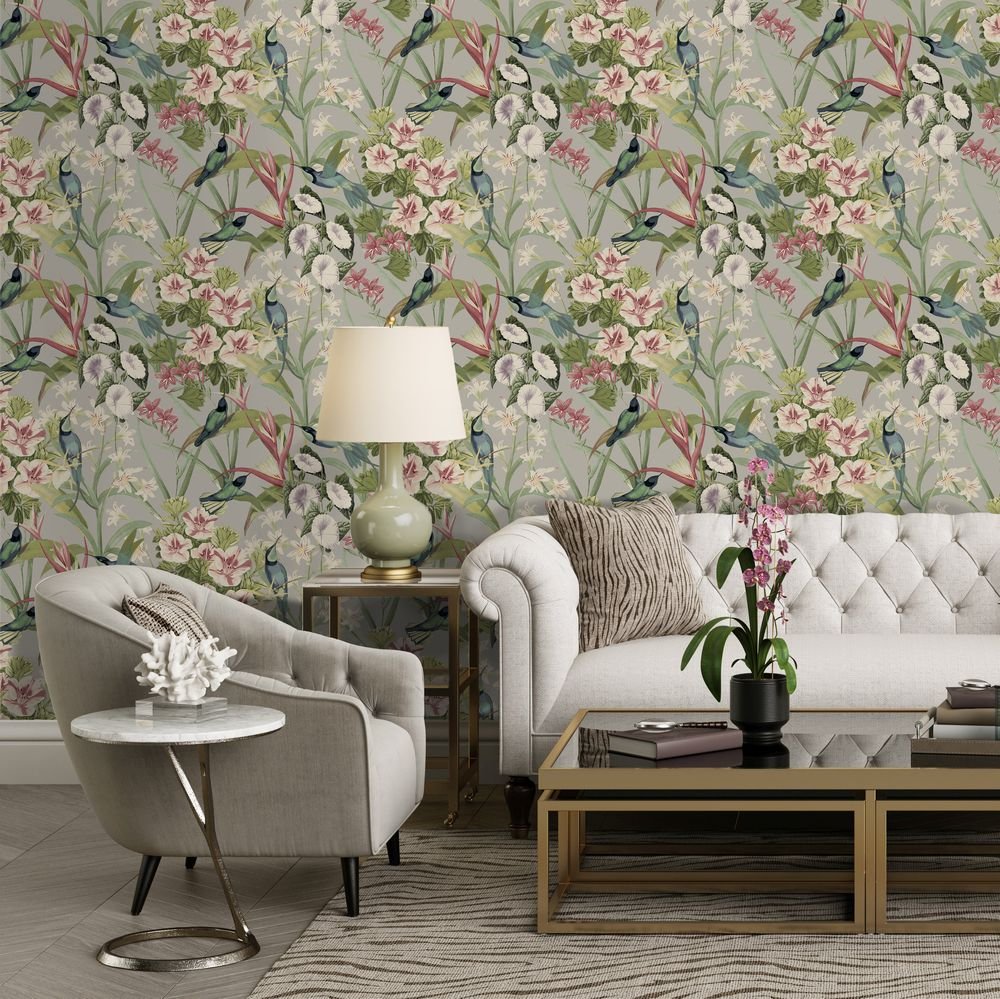 Kingsmere Wallpaper - Warm Pebble - Timothy Wilman - TW2533 - Premier Wallcovering