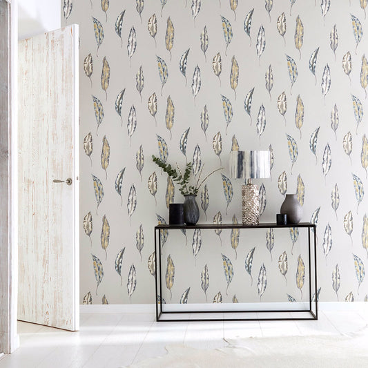 Kinina Wallpaper - Marine/Lime - HANZ111655 - Harlequin - Premier Wallcovering