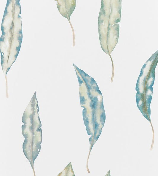 Kinina Wallpaper - Marine/Lime - HANZ111655 - Harlequin - Premier Wallcovering