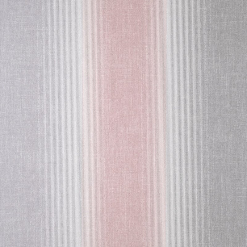 Kirby Ombre Stripe Wallpaper - Pink/Grey - Crown - M1642 - Premier Wallcovering