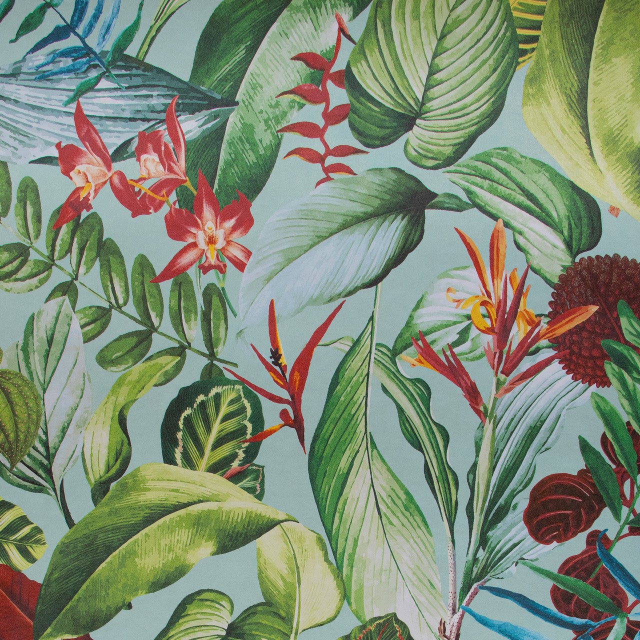 Kiribati Tropical Wallpaper - Blue Banana - Hohenberger - 26741 - Premier Wallcovering