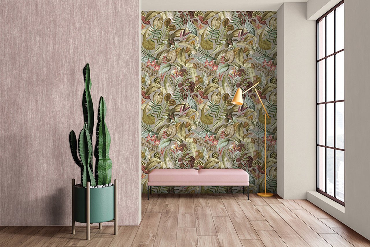 Kiribati Tropical Wallpaper - Peanut - Hohenberger - 26738 - Premier Wallcovering
