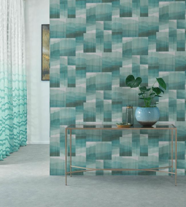 Kirigami Wallpaper - Indigo - Osborne & Little - W7553-03 - Premier Wallcovering