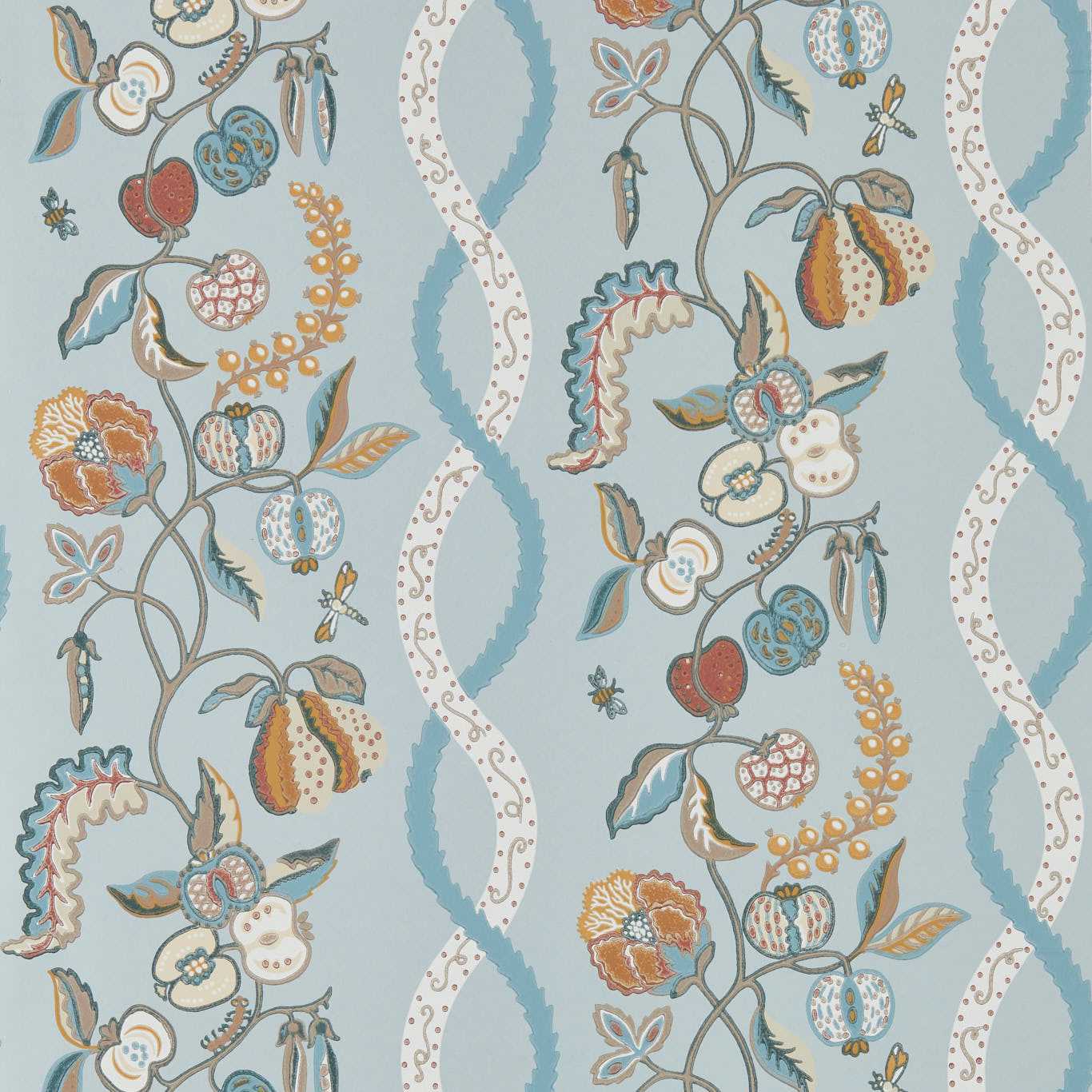 Kitchen Garden Wallpaper - Mineral/Gooseberry - Sanderson - DHIP217501 - Premier Wallcovering