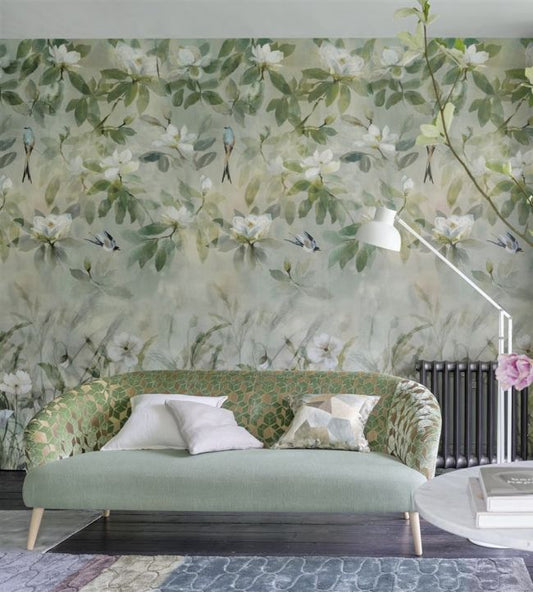 Kiyosumi Wallpaper - Celadon - PDG1113/01 - Designers Guild - Premier Wallcovering