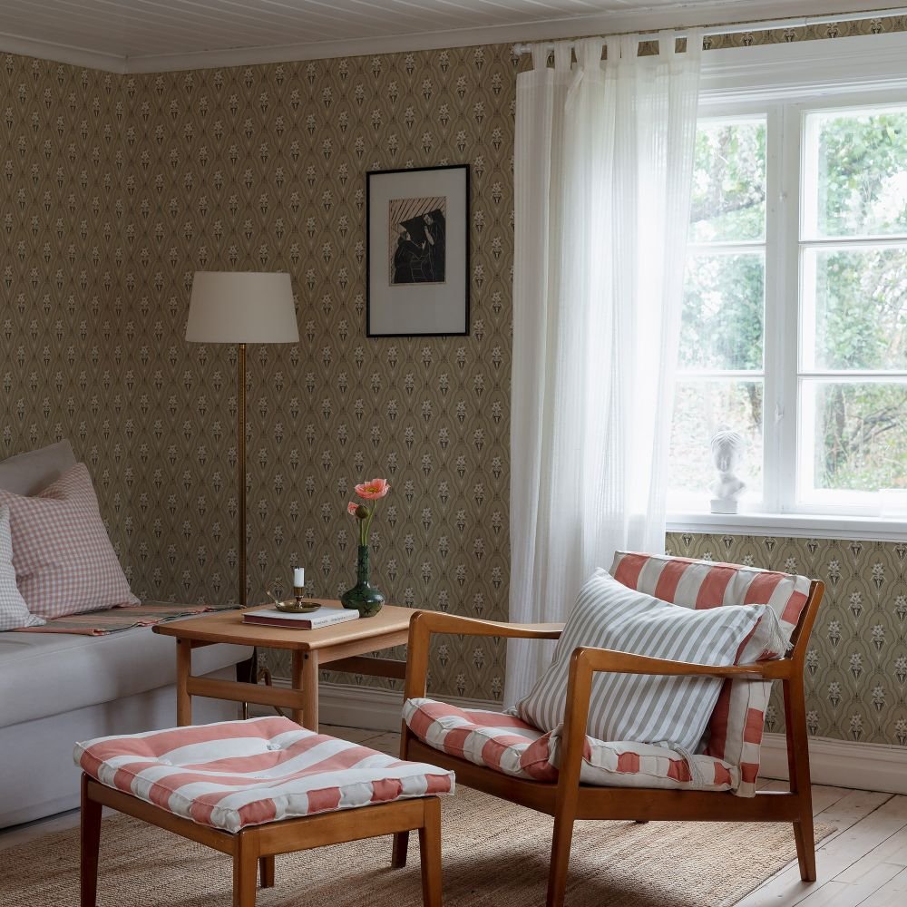 Kladesholmen Wallpaper - Gold - Boråstapeter - 4164 - Premier Wallcovering