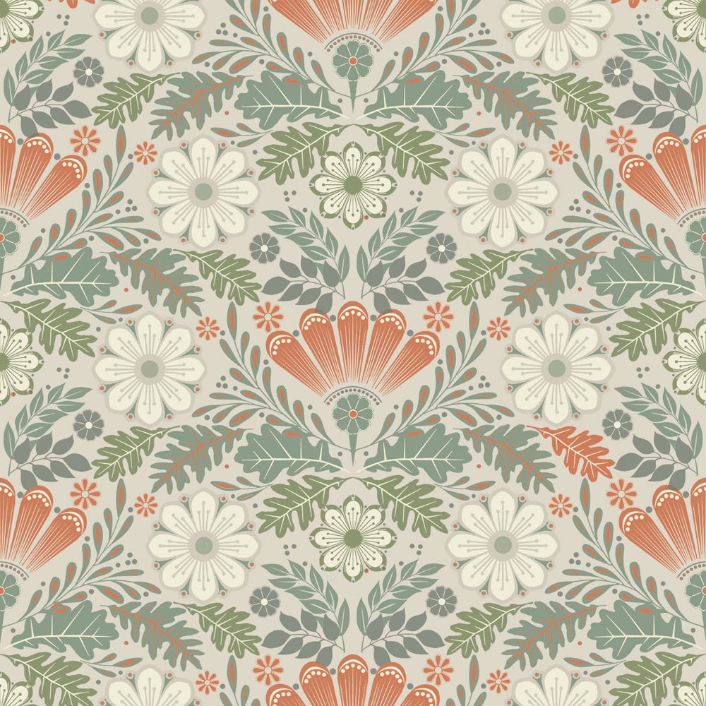 Klockrike Wallpaper - Gray/Beige - Midbec - 24122 - Premier Wallcovering