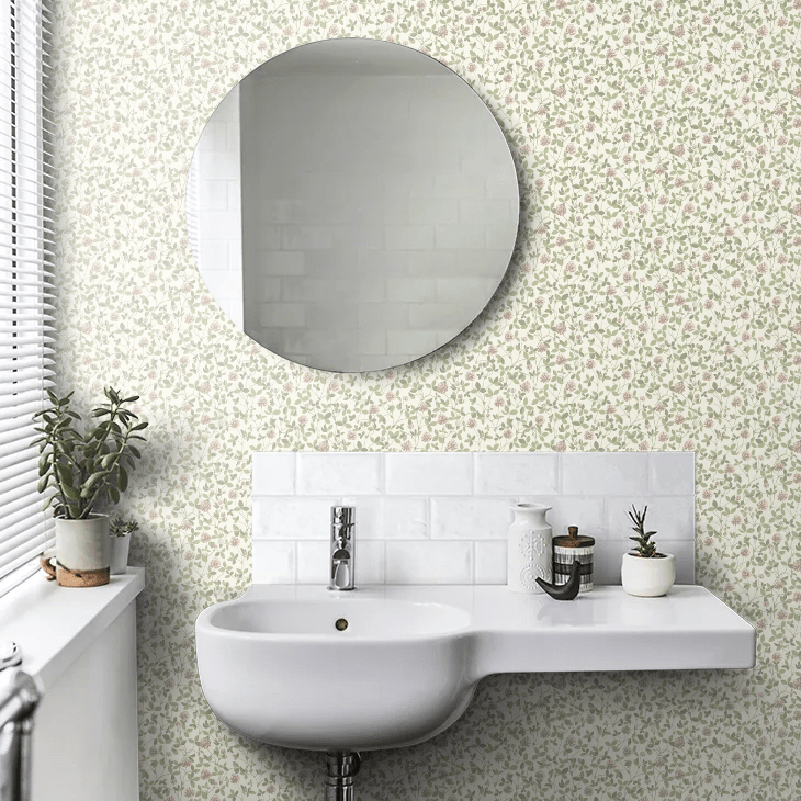 Klover Wallpaper - Green - Boråstapeter - 6978 - Premier Wallcovering