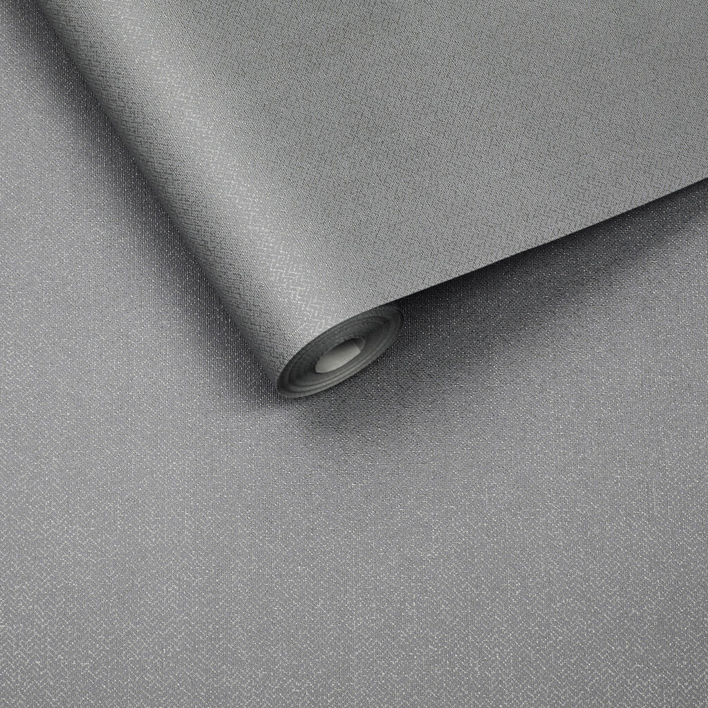 Knitted Texture Wallpaper - Silver - Graham & Brown - 104727 - Premier Wallcovering