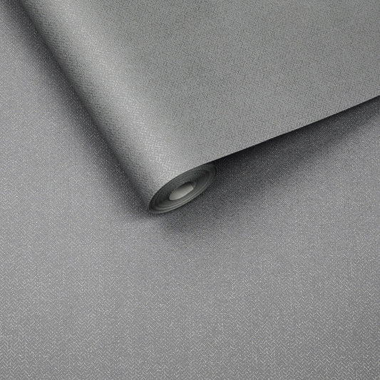 Knitted Texture Wallpaper - Silver - Graham & Brown - 104727 - Premier Wallcovering