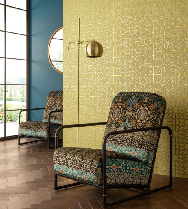 Knot Garden Wallpaper - Linen - Osborne & Little - W7455-05 - Premier Wallcovering