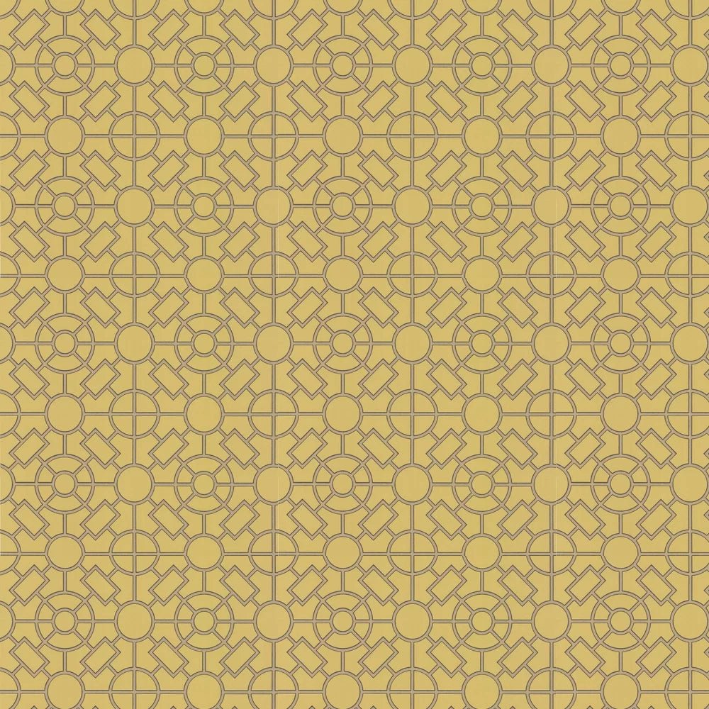 Knot Garden Wallpaper - Ochre / Gold - Osborne & Little - W7455-01 - Premier Wallcovering
