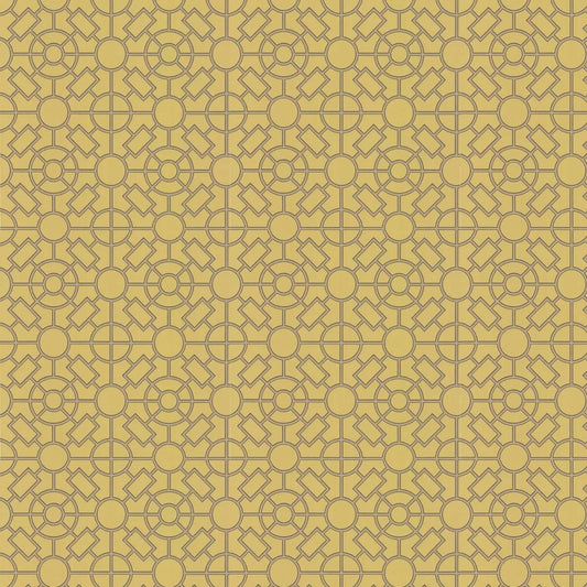 Knot Garden Wallpaper - Ochre / Gold - Osborne & Little - W7455-01 - Premier Wallcovering