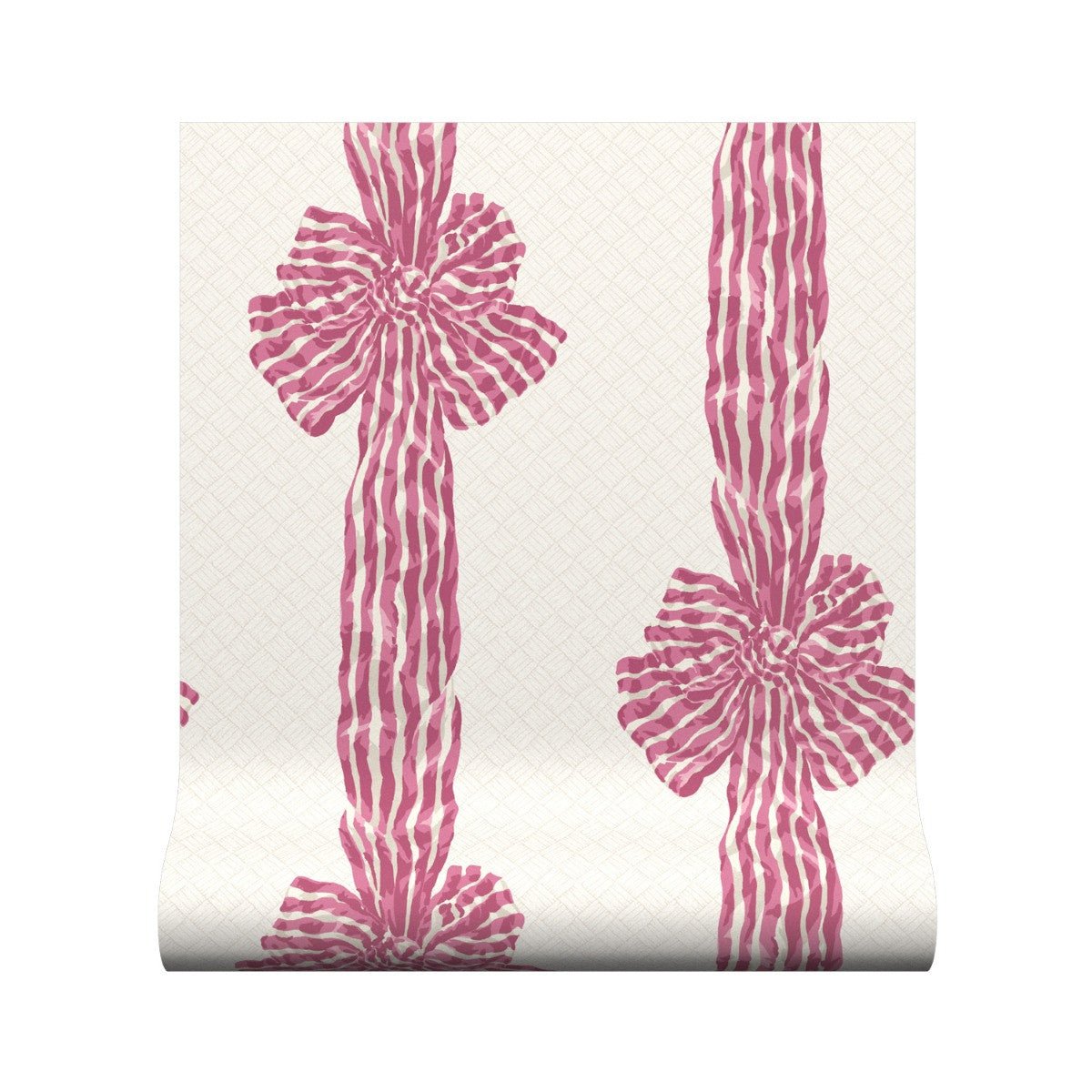 Knotted Sash Wallpaper - Pink - Warner House - Premier Wallcovering