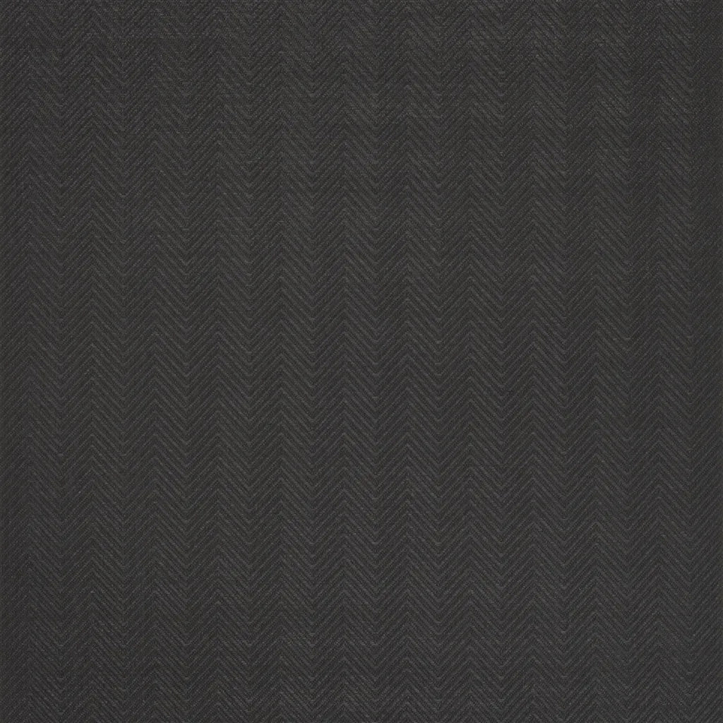 Koa Chevron Wallpaper - Black - Ralph Lauren - PRL5081/03 - Premier Wallcovering