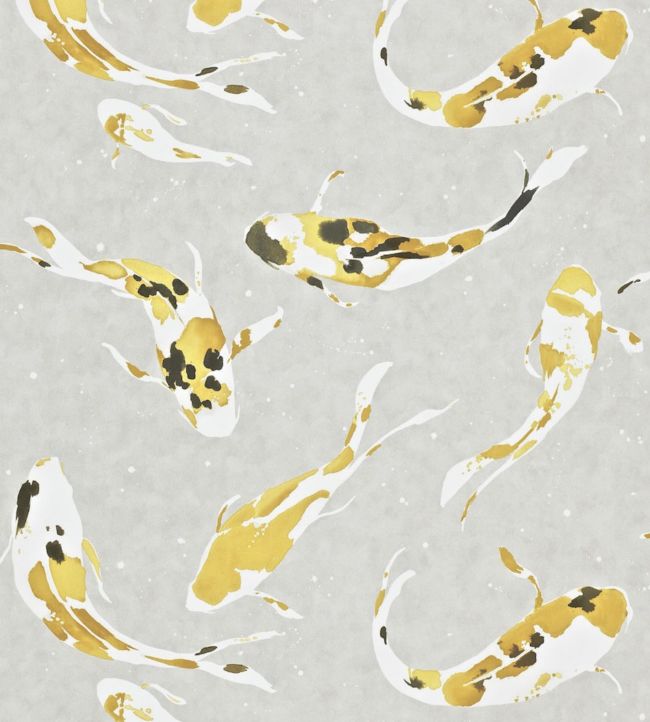Koi Wallpaper - Saffron - HMOW110901 - Harlequin - Premier Wallcovering