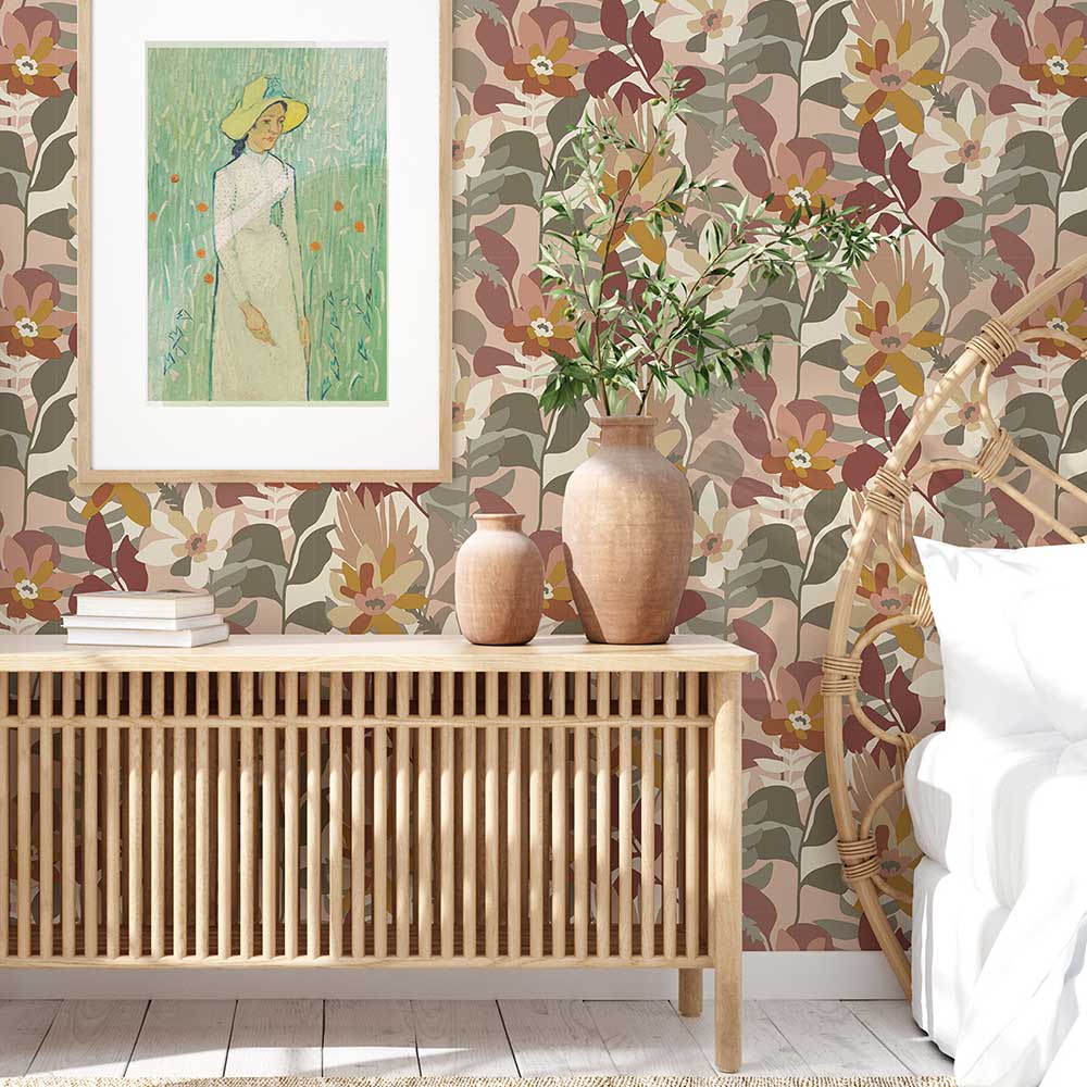 Koko Wallpaper - Rose - A Street Prints - FD26455 - Premier Wallcovering