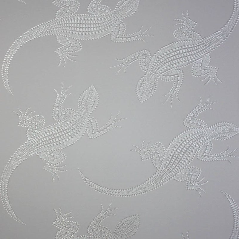Komodo Wallpaper - Dove/Silver - Osborne & Little - W6300-03 - Premier Wallcovering