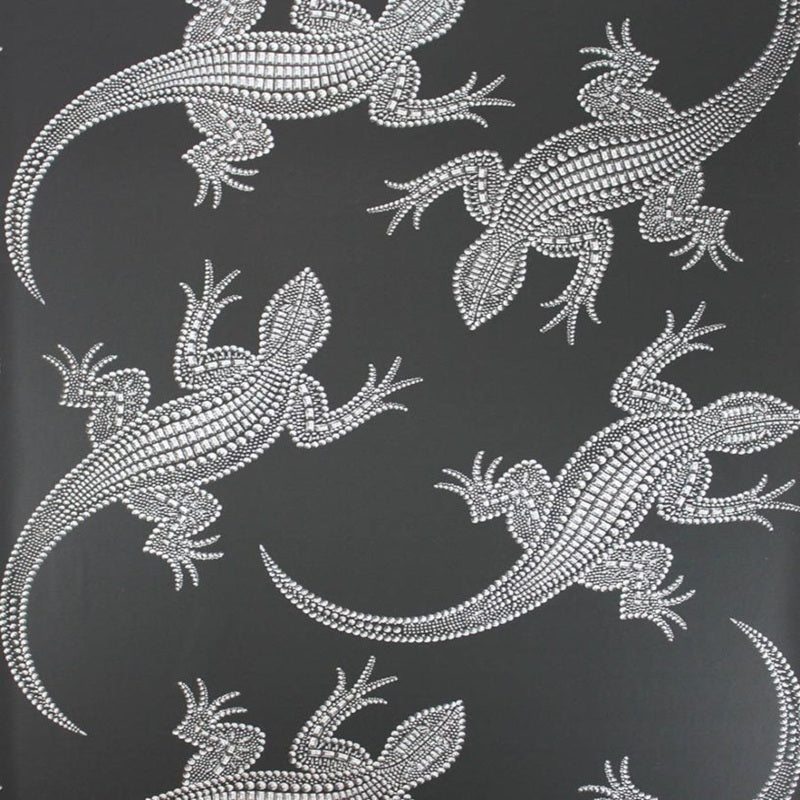 Komodo Wallpaper - Black/Silver - Osborne & Little - W6300-02 - Premier Wallcovering