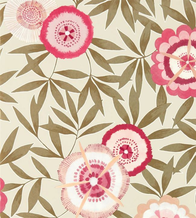 Komovi Wallpaper - Azalea/Gilver - HSAW112161 - Harlequin - Premier Wallcovering