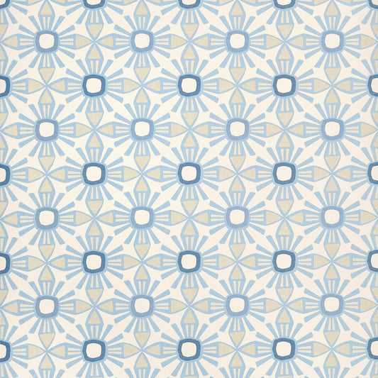 Kona Wallpaper - Blue & Beige - Thibaut - T15830 - Premier Wallcovering
