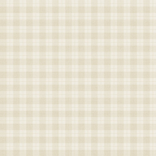 Kontroller Checks Wallpaper - Beige - Summer Gray - Premier Wallcovering