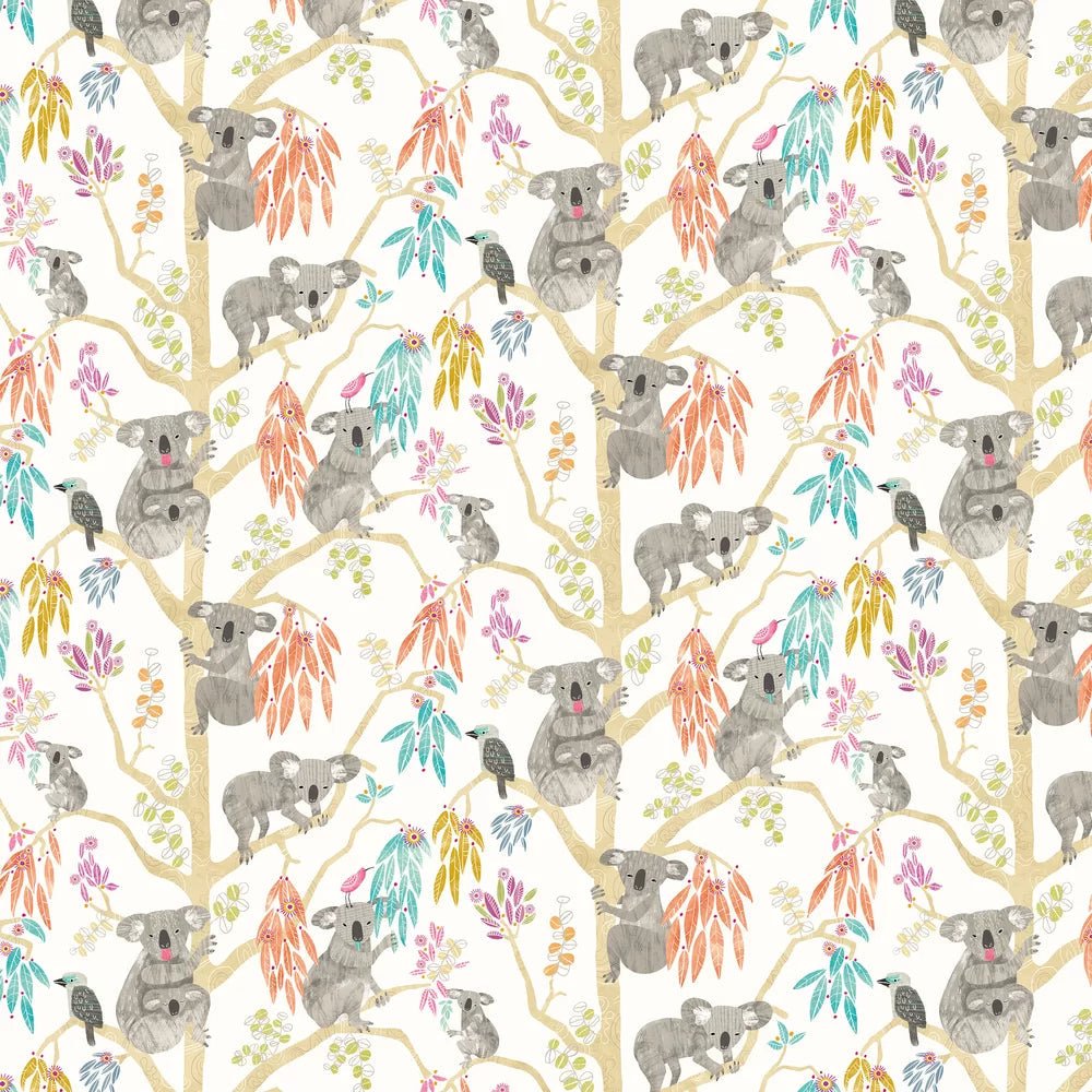 Kooka Koala Wallpaper - Pumpkin - Ohpopsi - WGU50126W - Premier Wallcovering