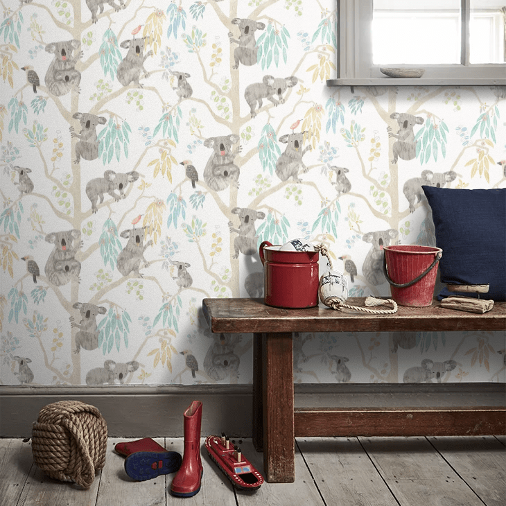 Kooka Koala Wallpaper - Sky - Ohpopsi - WGU50129W - Premier Wallcovering