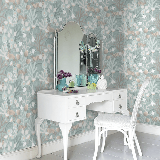 Korallang Wallpaper - Green - Boråstapeter - 1459 - Premier Wallcovering