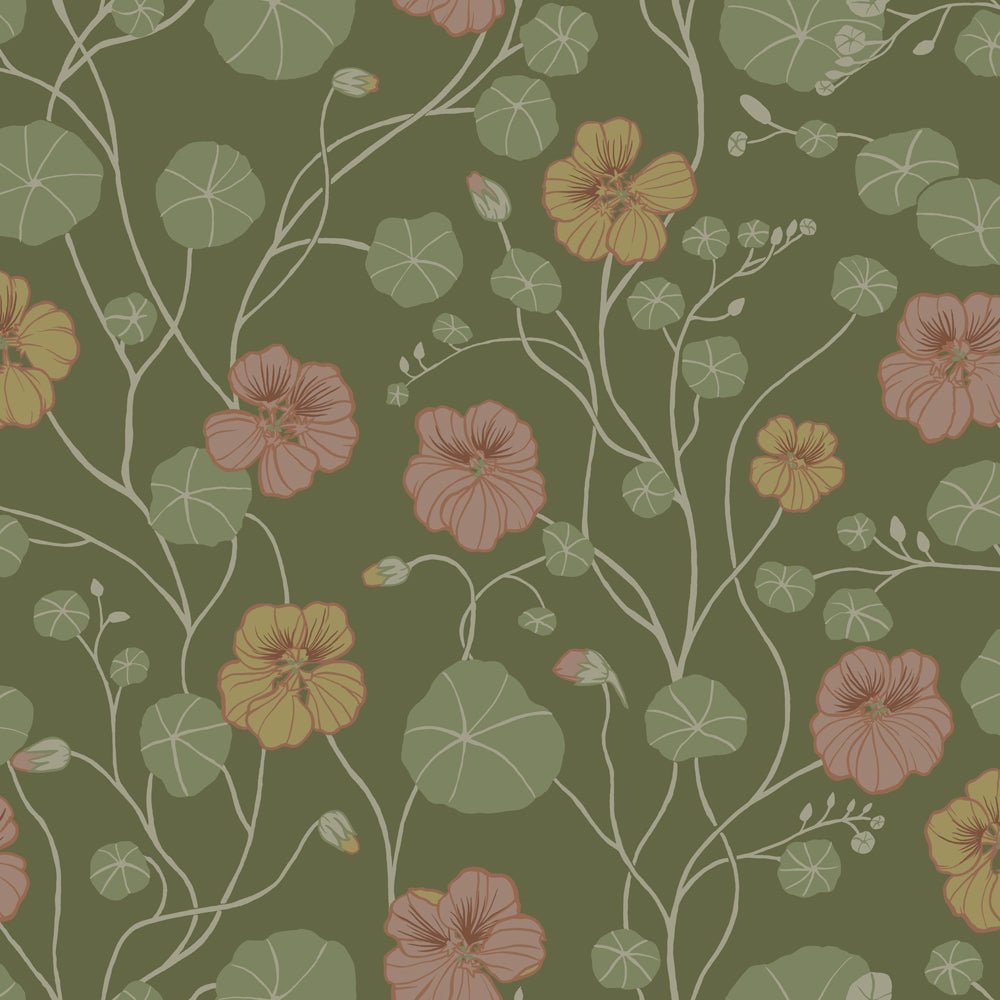 Krasseslinga Wallpaper - Green - Midbec - 12304 - Premier Wallcovering