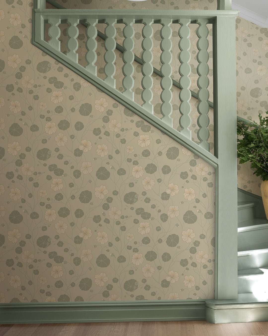 Krasseslinga Wallpaper - Beige / Cream - Midbec - 12302 - Premier Wallcovering