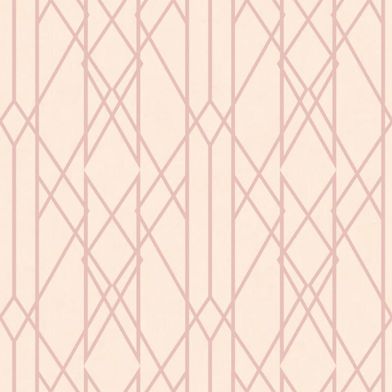 Kristina Geo Wallpaper - Blush & Rose Gold Metallic - Rasch - 215106 - Premier Wallcovering